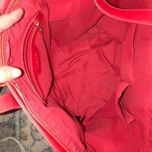 Bebe red tote